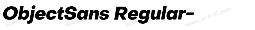 ObjectSans Regular字体转换